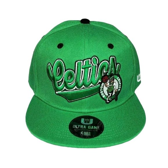NBA Boston Celtics Official License Ultra Game Embroidered Green Snapback Hat - Picture 1 of 12